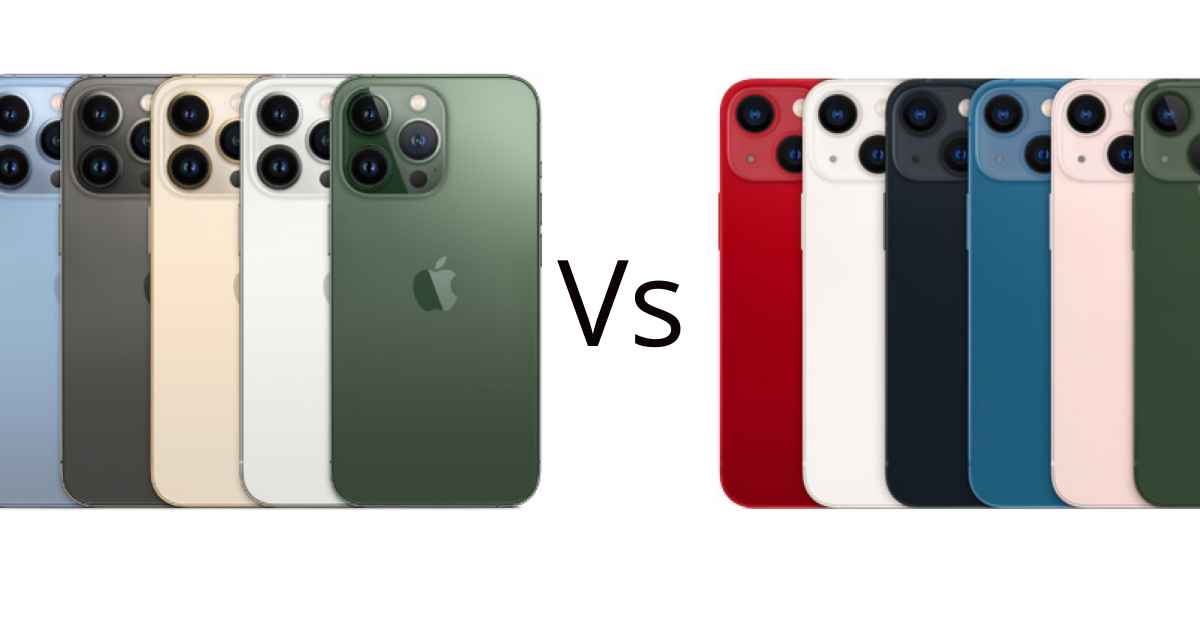 iPhone 13 vs iPhone 13 pro max
